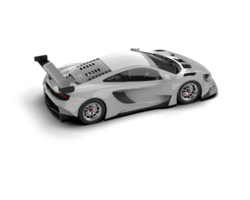 Realistic race car isolated on background. 3d rendering - illustration png
