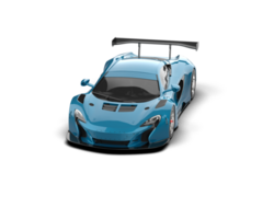 Realistic race car isolated on background. 3d rendering - illustration png