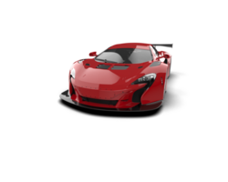 Realistic race car isolated on background. 3d rendering - illustration png