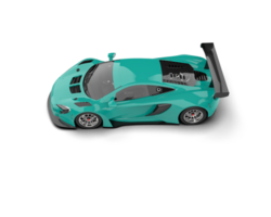 Realistic race car isolated on background. 3d rendering - illustration png