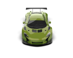 Realistic race car isolated on background. 3d rendering - illustration png