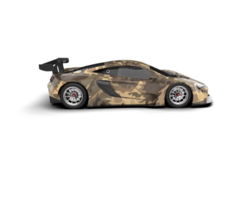 Realistic race car isolated on background. 3d rendering - illustration png