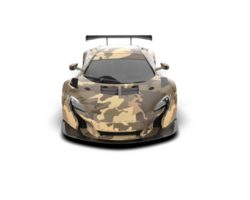 Realistic race car isolated on background. 3d rendering - illustration png