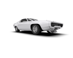 Realistic race car isolated on background. 3d rendering - illustration png