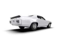Realistic race car isolated on background. 3d rendering - illustration png