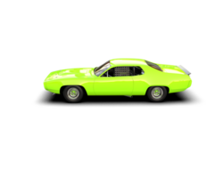 Realistic race car isolated on background. 3d rendering - illustration png