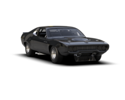Realistic race car isolated on background. 3d rendering - illustration png