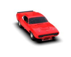 Realistic race car isolated on background. 3d rendering - illustration png