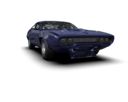 Realistic race car isolated on background. 3d rendering - illustration png
