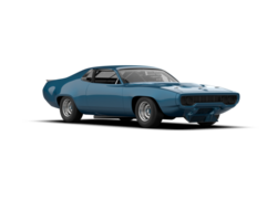 Realistic race car isolated on background. 3d rendering - illustration png