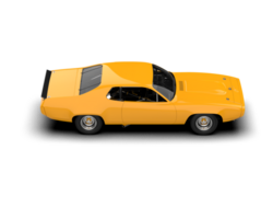Realistic race car isolated on background. 3d rendering - illustration png
