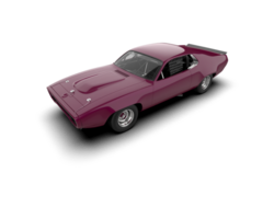 Realistic race car isolated on background. 3d rendering - illustration png