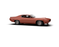 Realistic race car isolated on background. 3d rendering - illustration png