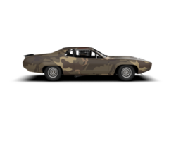 Realistic race car isolated on background. 3d rendering - illustration png
