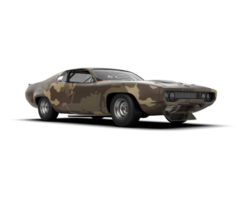 Realistic race car isolated on background. 3d rendering - illustration png