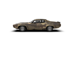 Realistic race car isolated on background. 3d rendering - illustration png