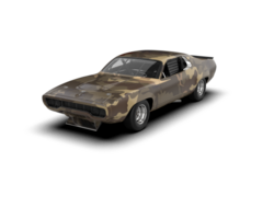 Realistic race car isolated on background. 3d rendering - illustration png