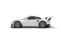 Realistic race car isolated on background. 3d rendering - illustration png