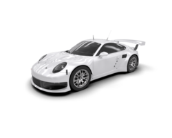 Realistic race car isolated on background. 3d rendering - illustration png
