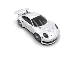 Realistic race car isolated on background. 3d rendering - illustration png