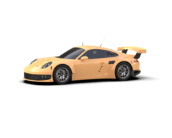 Realistic race car isolated on background. 3d rendering - illustration png