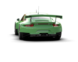 Realistic race car isolated on background. 3d rendering - illustration png