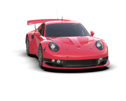 Realistic race car isolated on background. 3d rendering - illustration png