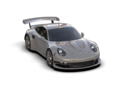 Realistic race car isolated on background. 3d rendering - illustration png
