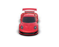 Realistic race car isolated on background. 3d rendering - illustration png