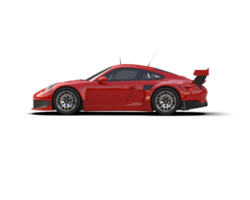 Realistic race car isolated on background. 3d rendering - illustration png