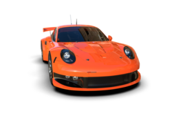 Realistic race car isolated on background. 3d rendering - illustration png