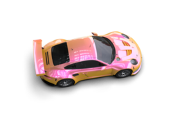 Realistic race car isolated on background. 3d rendering - illustration png