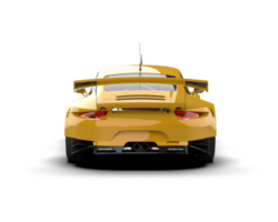 Realistic race car isolated on background. 3d rendering - illustration png