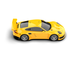 Realistic race car isolated on background. 3d rendering - illustration png