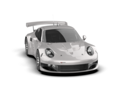 Realistic race car isolated on background. 3d rendering - illustration png