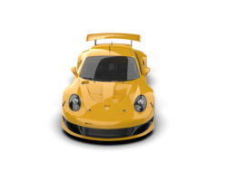 Realistic race car isolated on background. 3d rendering - illustration png