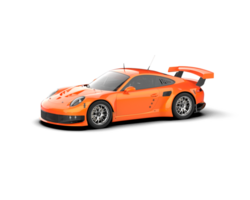 Realistic race car isolated on background. 3d rendering - illustration png