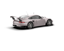Realistic race car isolated on background. 3d rendering - illustration png