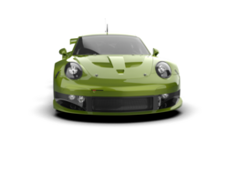 Realistic race car isolated on background. 3d rendering - illustration png