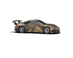 Realistic race car isolated on background. 3d rendering - illustration png
