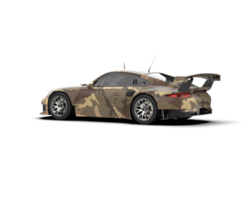 Realistic race car isolated on background. 3d rendering - illustration png