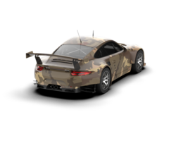 Realistic race car isolated on background. 3d rendering - illustration png