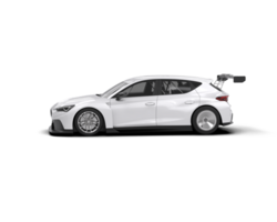 Realistic race car isolated on background. 3d rendering - illustration png