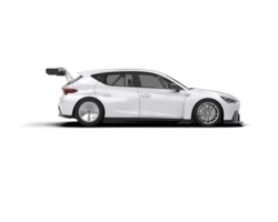 Realistic race car isolated on background. 3d rendering - illustration png