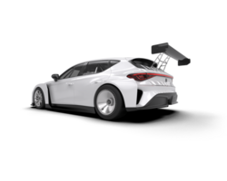 Realistic race car isolated on background. 3d rendering - illustration png