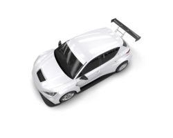 Realistic race car isolated on background. 3d rendering - illustration png