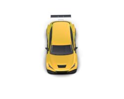 Realistic race car isolated on background. 3d rendering - illustration png