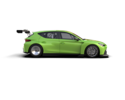 Realistic race car isolated on background. 3d rendering - illustration png