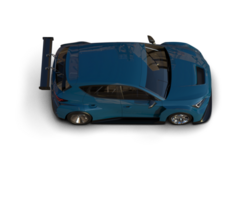 Realistic race car isolated on background. 3d rendering - illustration png