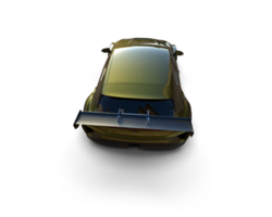 Realistic race car isolated on background. 3d rendering - illustration png